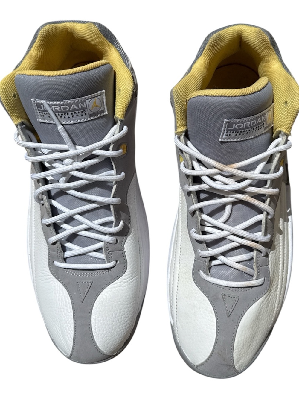 Nike Air Jordan Jumpman Team 1 "Cement Topaz Gold" colorway (Style CV8926-007)